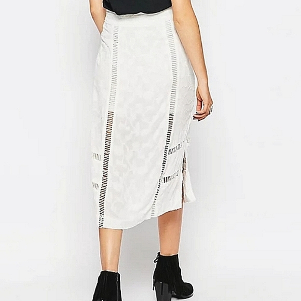 NWT🦋 Free People Love will Save You Midi Skirt, Size 10 - Picture 8 of 12